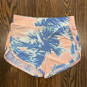 Sol Angeles Kids Girls Pink Blue Palm Short size 10